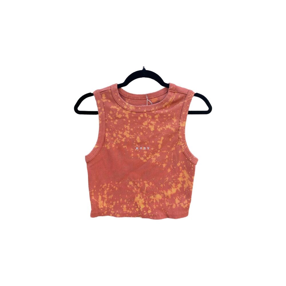 Tie Dye Roxy Brand Halter Top | Women’s Shirt | Splatter Tie - Reverse Dye